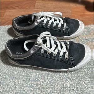 Coach black sneakers